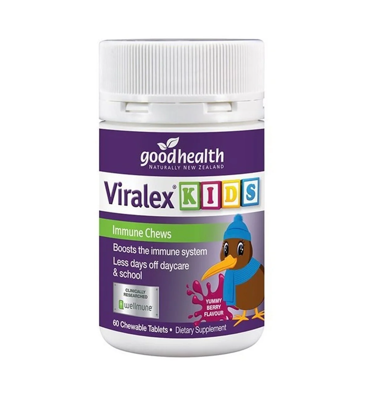 Good Health Viralex KIDS Immune Chewable Tablets 60 好健康儿童免疫 嚼片60片【保质期2028/12】